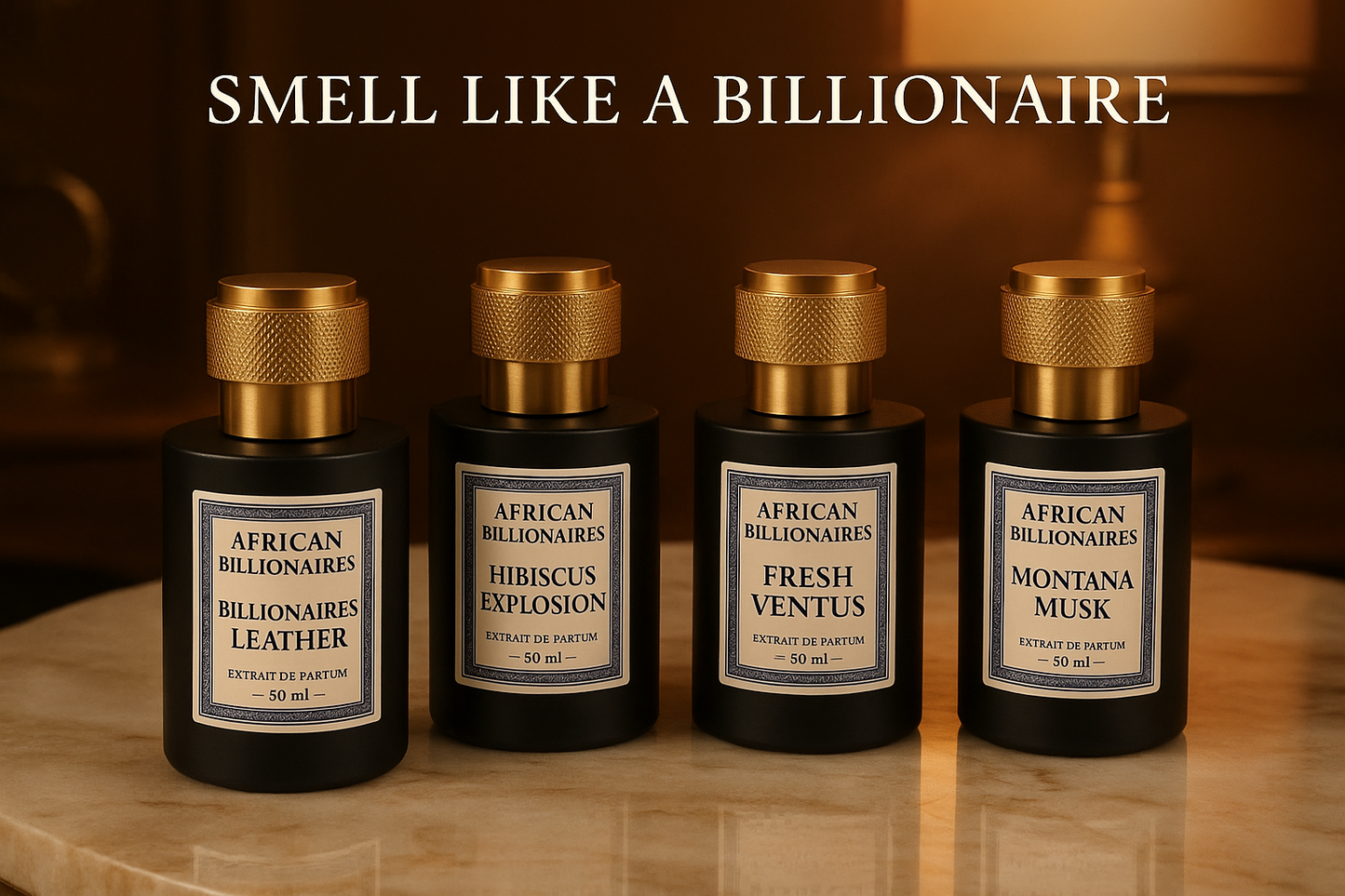 Billionaires Luxury Collection - x4 bottles of 50ml each